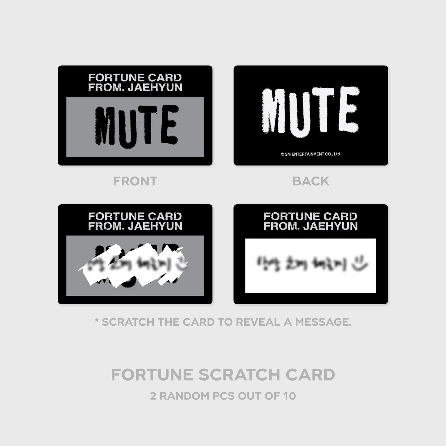 FORTUNE SCRATCH CARD SET - 2024 JAEHYUN FAN-CON <Mute> MD
