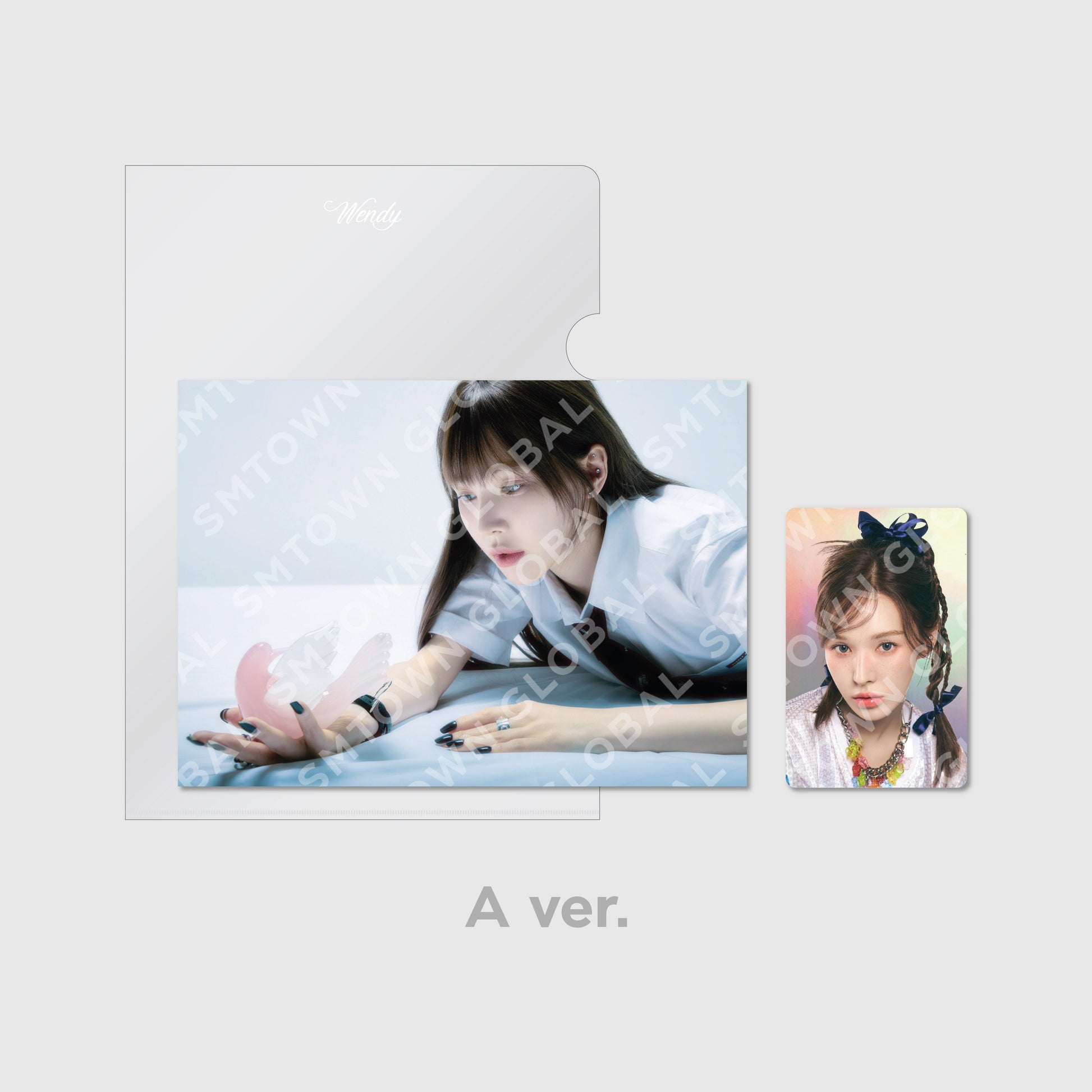 POSTCARD + HOLOGRAM PHOTO CARD SET - WENDY 'Wish You Hell - The 2nd Mini Album' MD