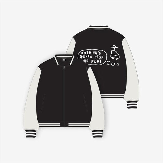 KNITTED VARSITY JACKET - [Flip it, Kick it!] POP-UP STORE