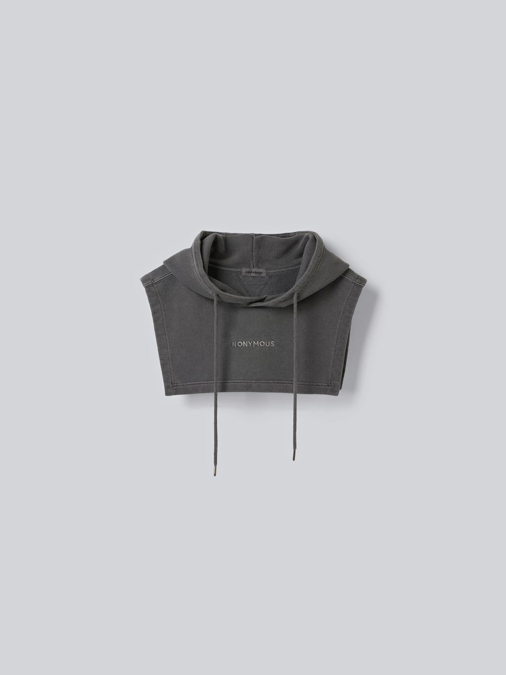 25FW_NONYMOUS AA FADING HOOD CAPE - D/GREY (ABNAHC0010DY)BEST