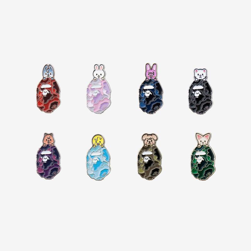 BAPE X Stray Kids METAL PINS - BAPE X Stray Kids