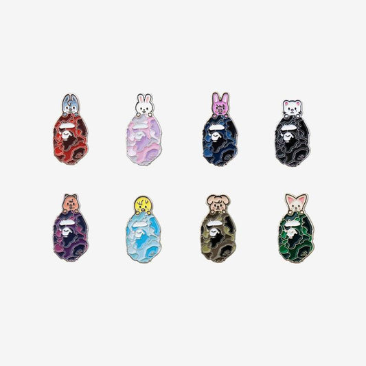 BAPE X Stray Kids METAL PINS - BAPE X Stray Kids