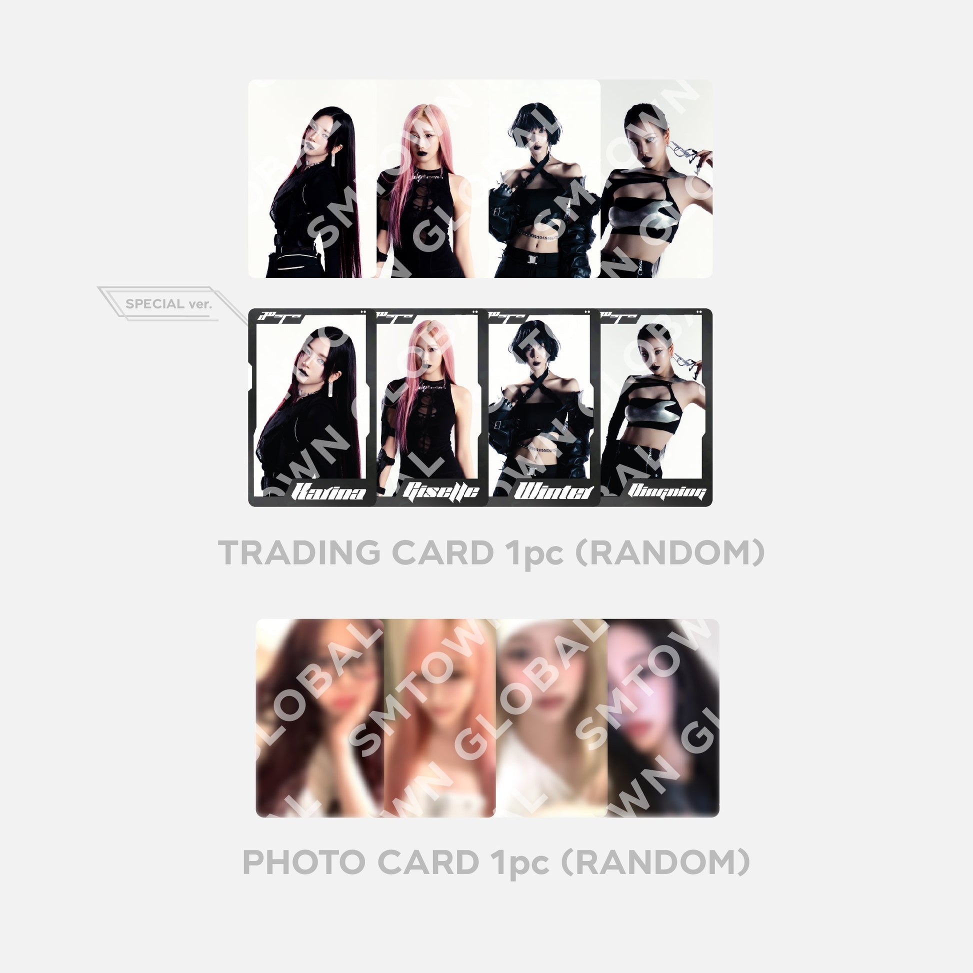 RANDOM TRADING CARD SET_B ver. - aespa WEEK - #Whiplash_mood POP-UP MD