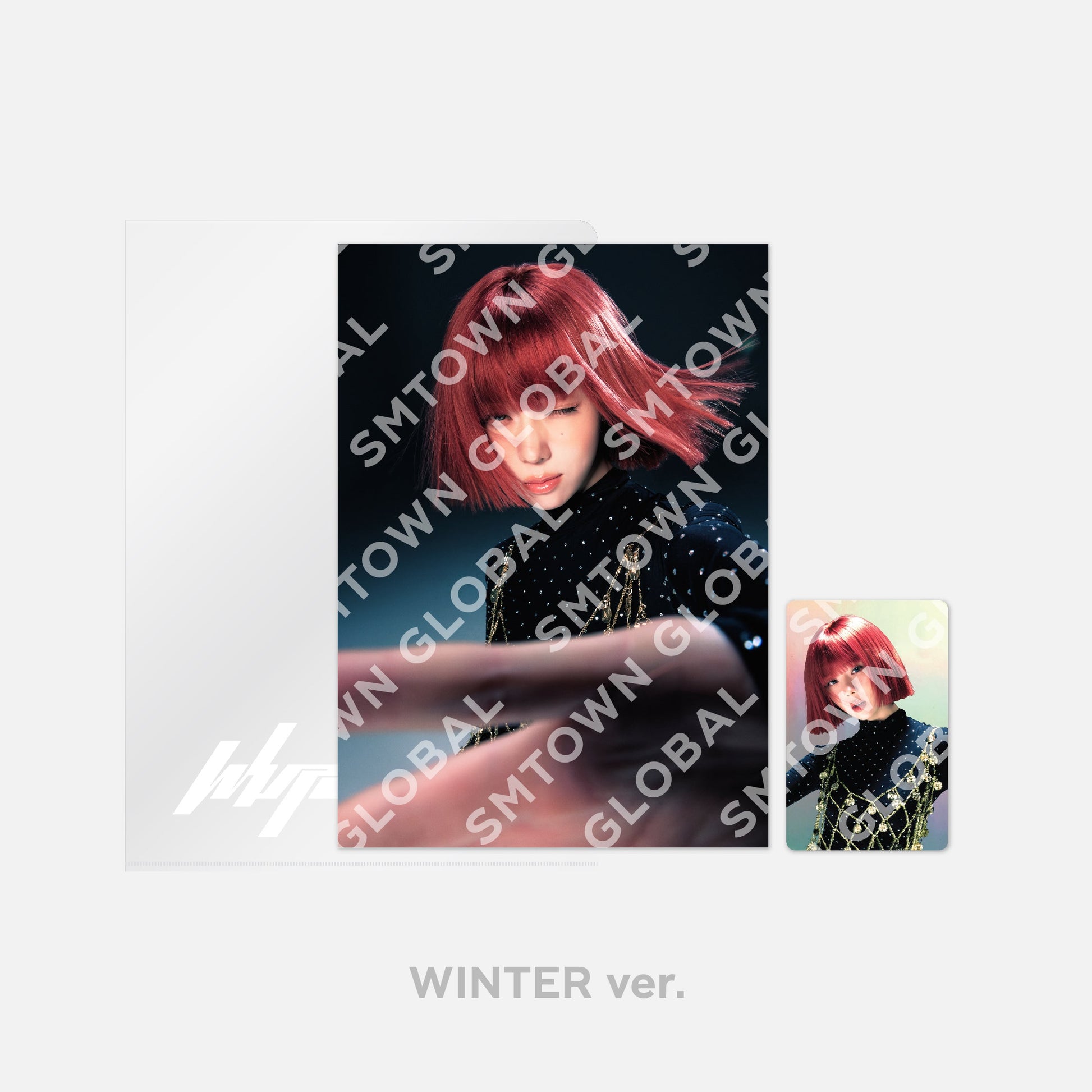 POSTCARD + HOLOGRAM PHOTO CARD SET - aespa WEEK - #Whiplash_mood POP-UP MD