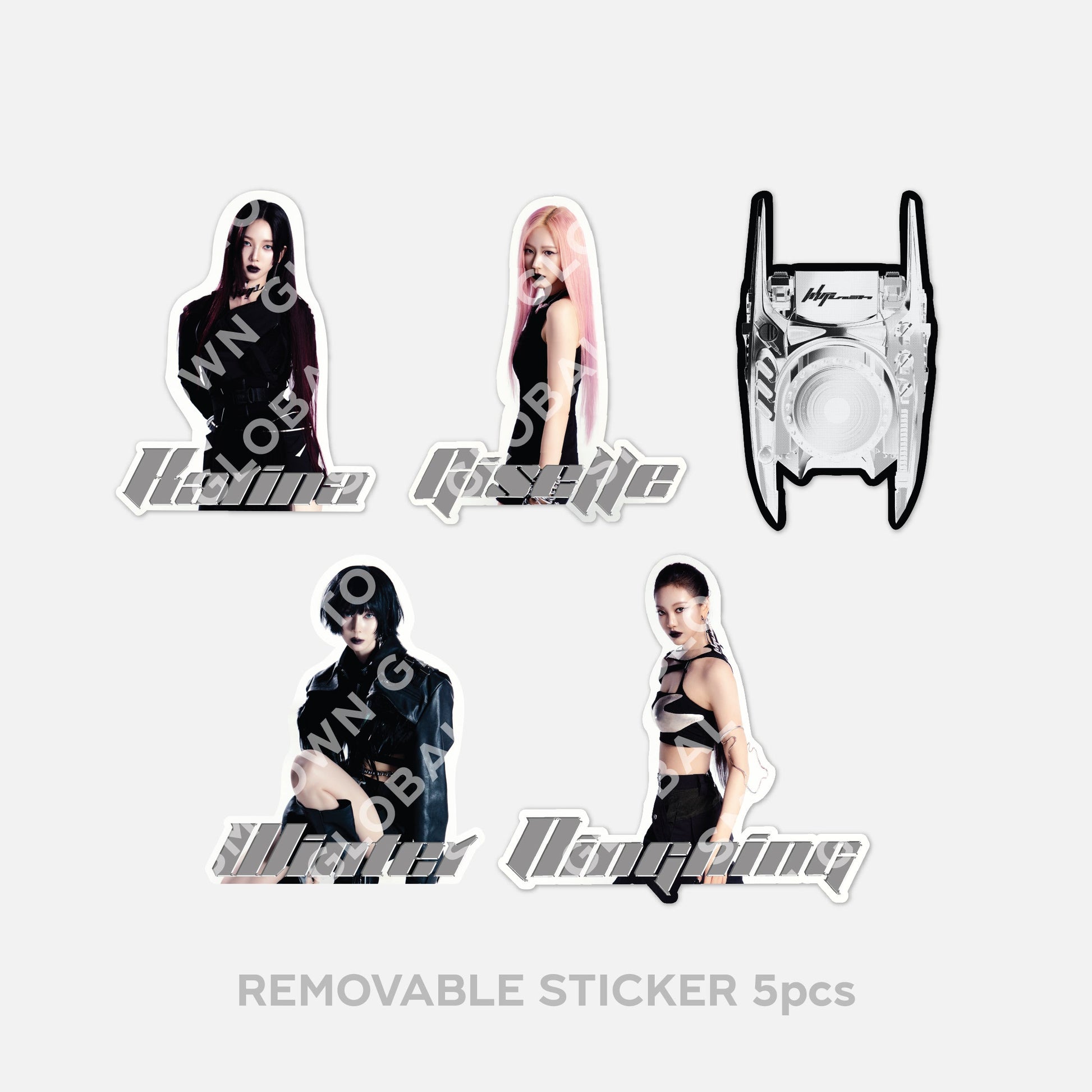 REMOVABLE STICKER - aespa WEEK - #Whiplash_mood POP-UP MD