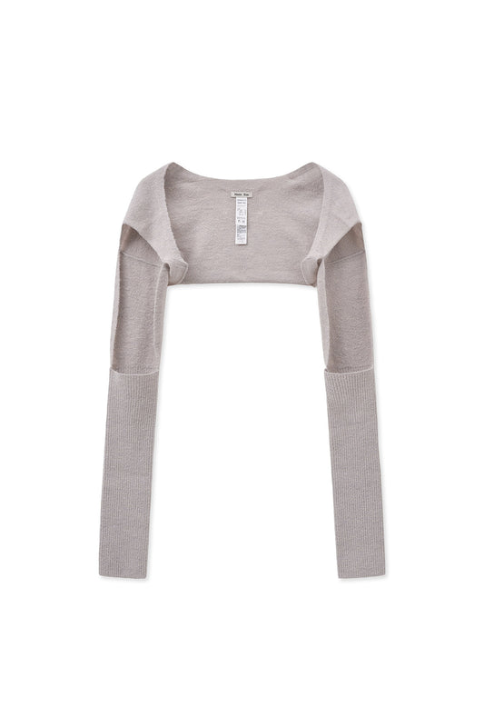 BOLERO KNIT MUFFLER IN LIGHT BEIGE