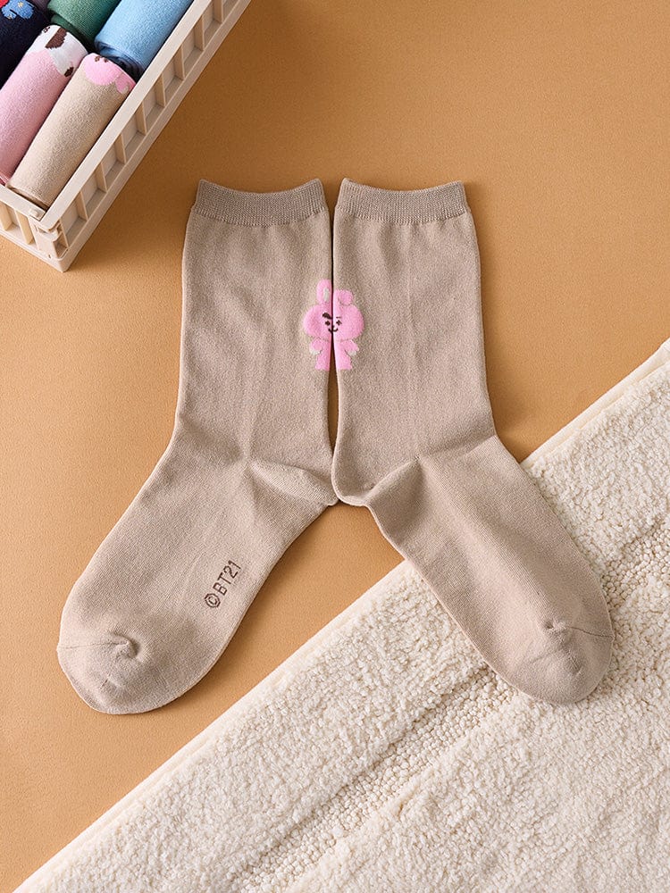 BT21 COOKY Basic Daily Jacquard Socks
