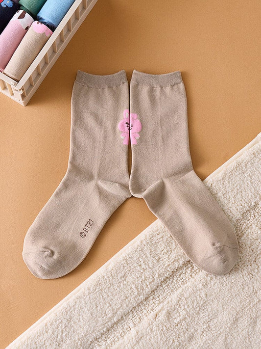 BT21 COOKY Basic Daily Jacquard Socks