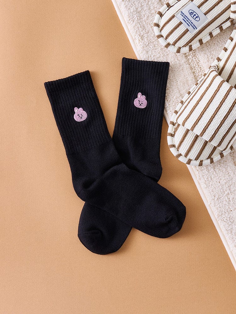 BT21 COOKY Basic Daily Embroidery Socks