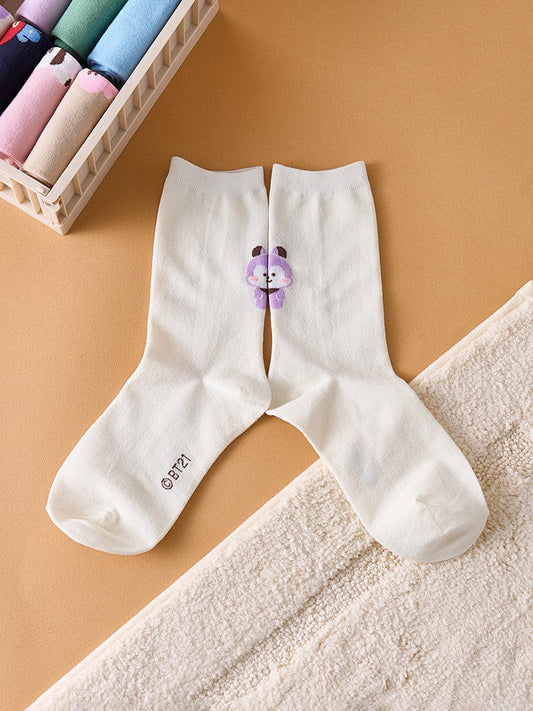 BT21 MANG Basic Daily Jacquard Socks