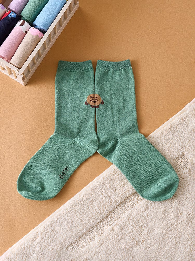 BT21 SHOOKY Basic Daily Jacquard Socks
