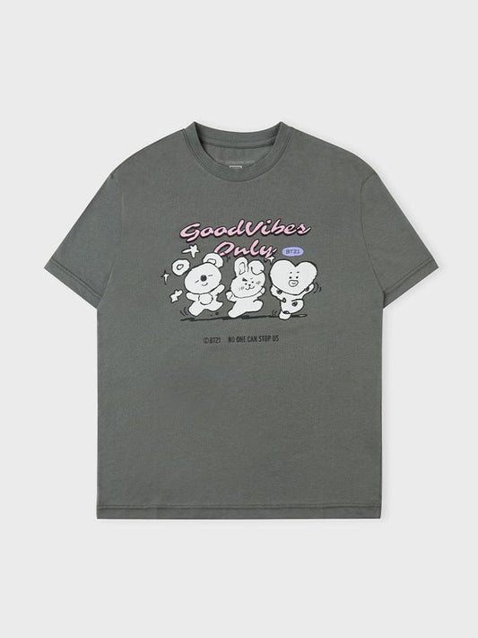 BT21 BASIC Unit 2 Short Sleeve T-shirt Gray
