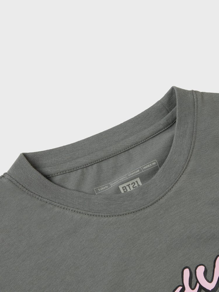 BT21 BASIC Unit 2 Short Sleeve T-shirt Gray