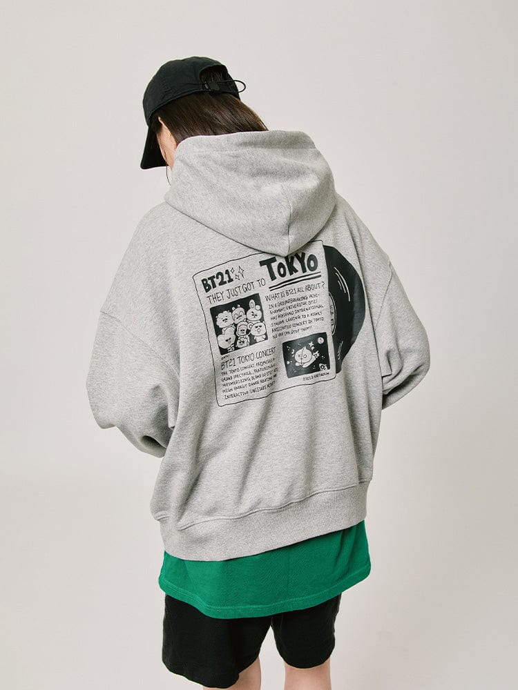 BT21 CITY EDITION Hoodie 2024 F/W (Tokyo Gray)