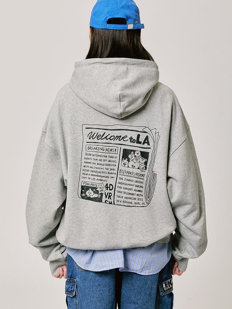 BT21 CITY EDITION Hoodie 2024 F/W (LA Gray)