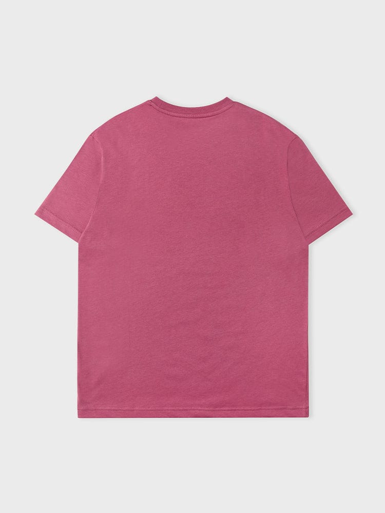 BT21 COOKY BASIC Short Sleeve T-shirt Indian Pink