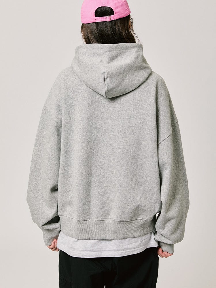 BT21 KOYA BASIC Hoodie Zip Up 2024 F/W (Melange Oatmeal)