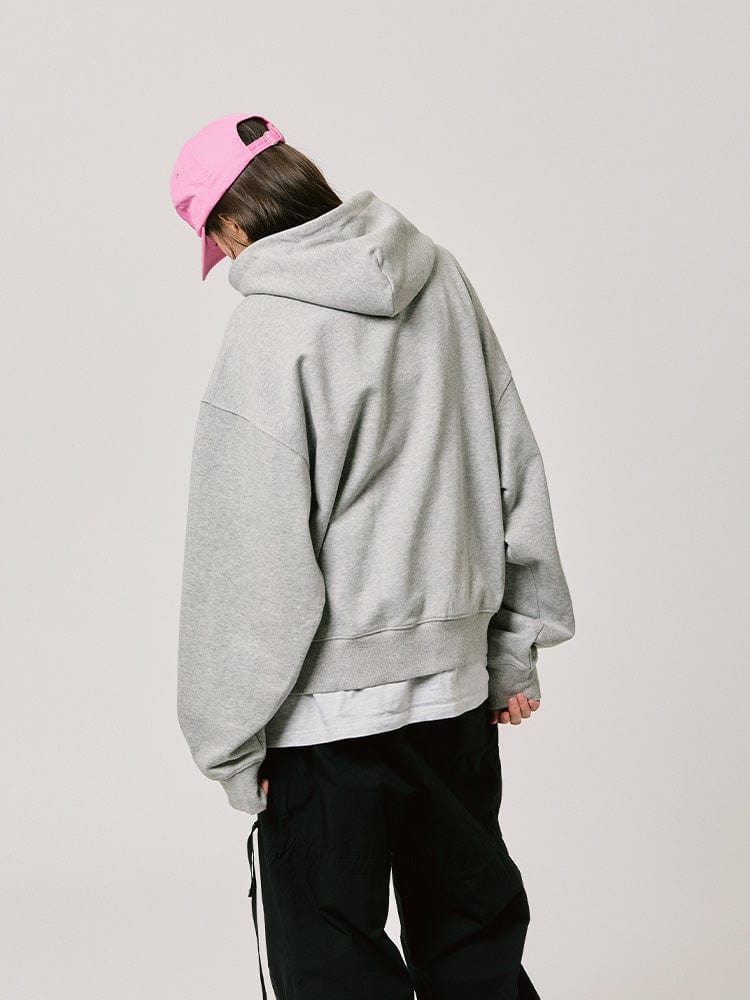 BT21 KOYA BASIC Hoodie Zip Up 2024 F/W (Melange Oatmeal)