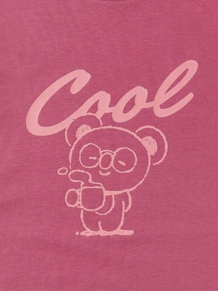 BT21 KOYA BASIC Short Sleeve T-Shirt Indian Pink