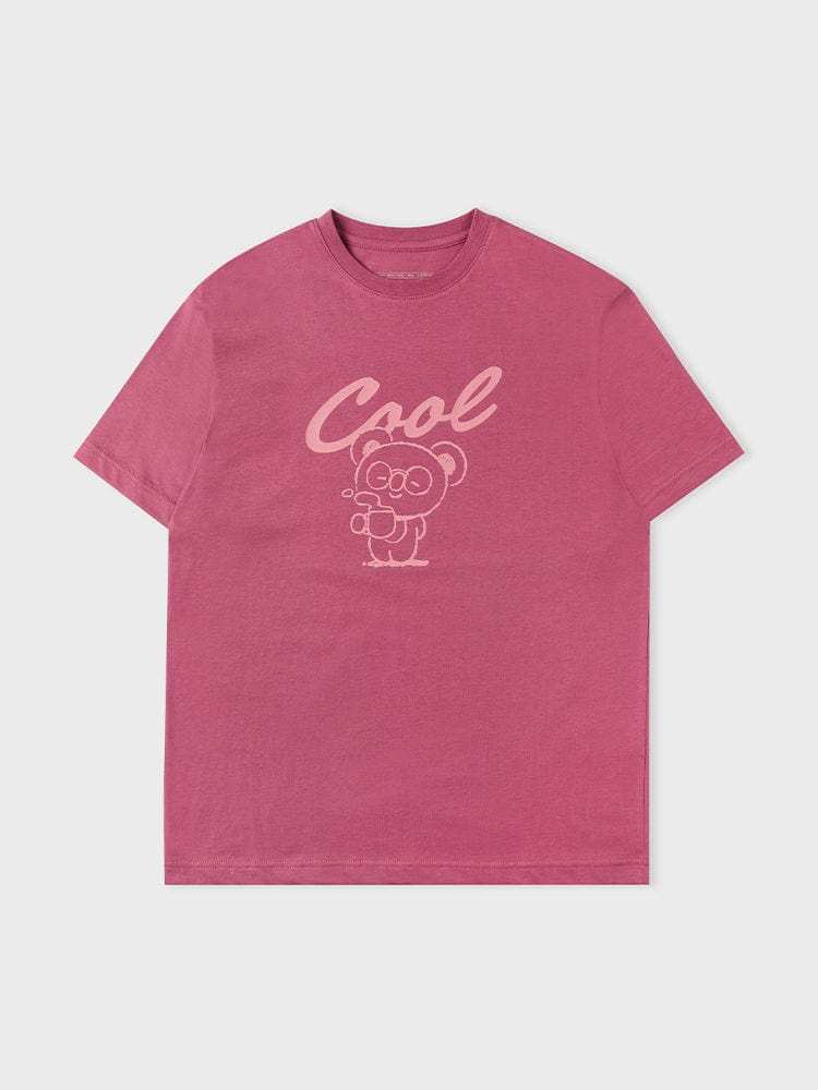 BT21 KOYA BASIC Short Sleeve T-Shirt Indian Pink