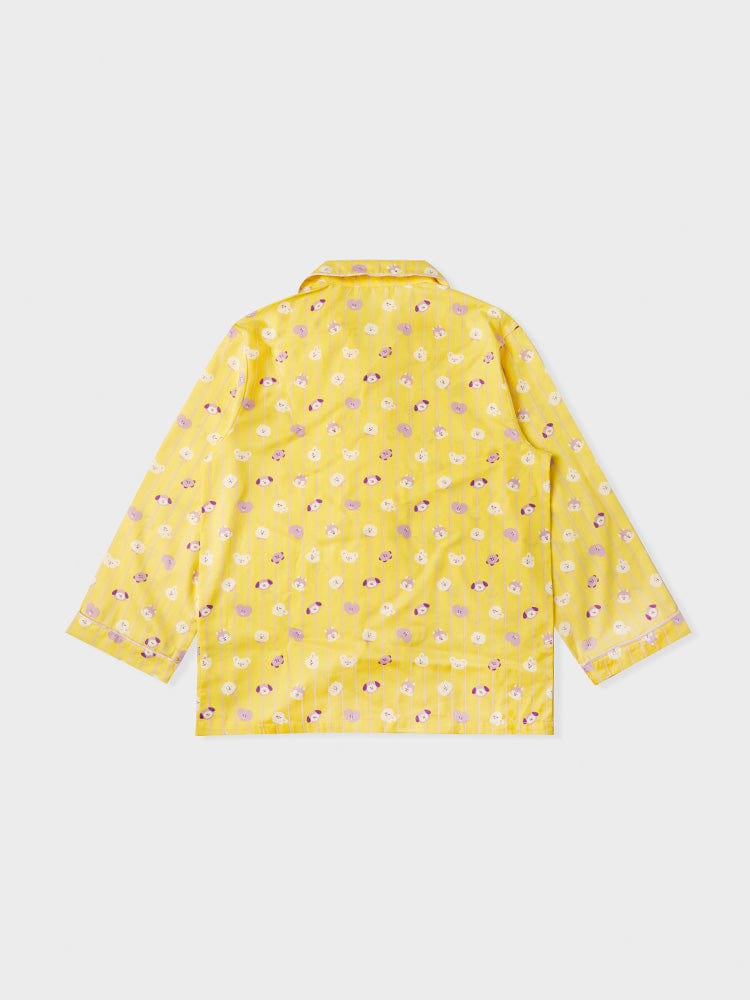 BT21 New Basic Yellow Stripe Pajama Set (M-L)