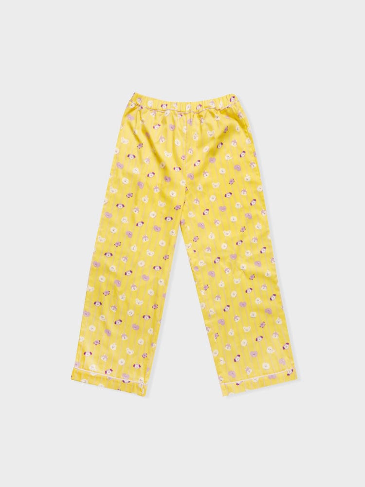 BT21 New Basic Yellow Stripe Pajama Set (M-L)