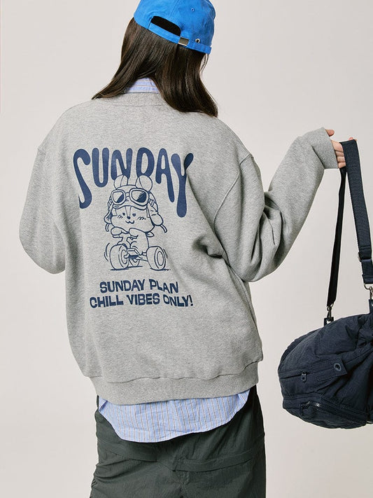 BT21 MANG BASIC Sweatshirt 2024 F/W (Gray)