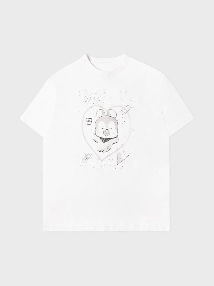 BT21 MANG BASIC Street Short Sleeve T-shirt White