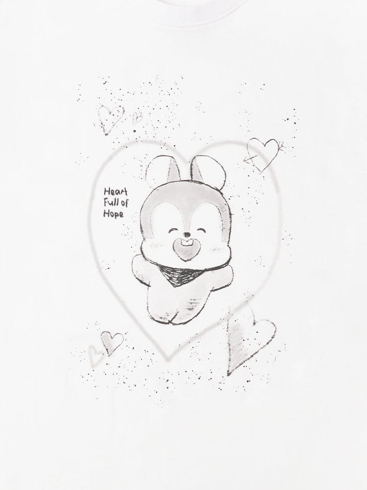 BT21 MANG BASIC Street Short Sleeve T-shirt White