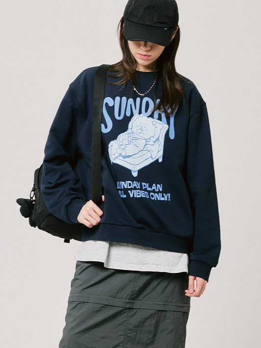 BT21 RJ BASIC Sweatshirt 2024 F/W (Navy)