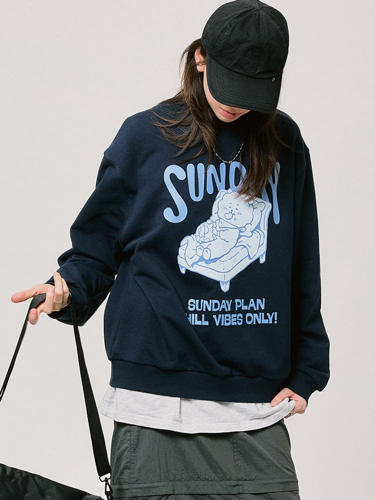 BT21 RJ BASIC Sweatshirt 2024 F/W (Navy)