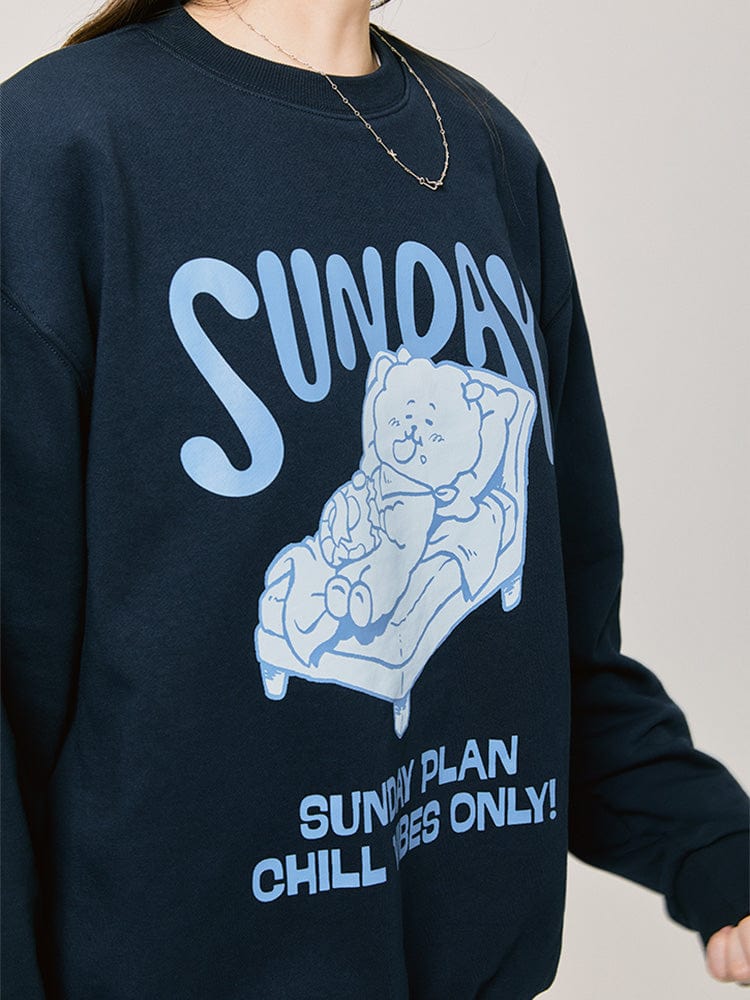BT21 RJ BASIC Sweatshirt 2024 F/W (Navy)