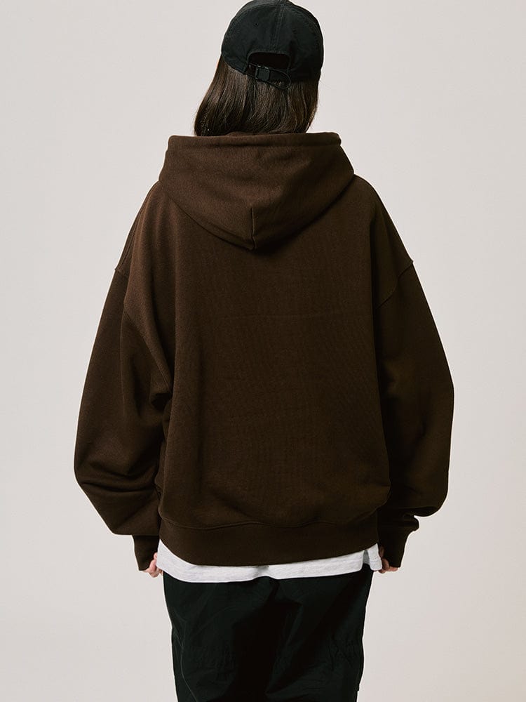 BT21 SHOOKY BASIC Hoodie Zip-Up 2024 F/W (Brown)