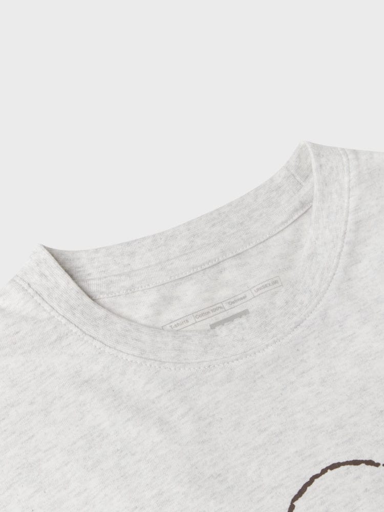 BT21 TATA BASIC Short Sleeve T-shirt Oatmeal