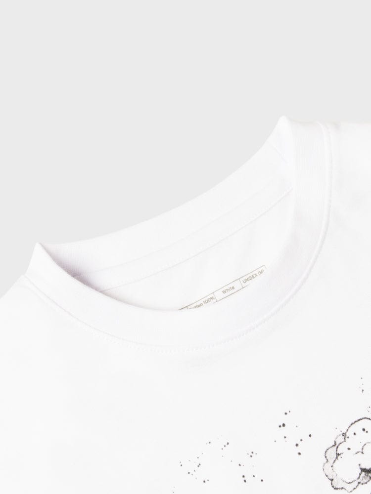 BT21 TATA BASIC Street Short Sleeve T-shirt White