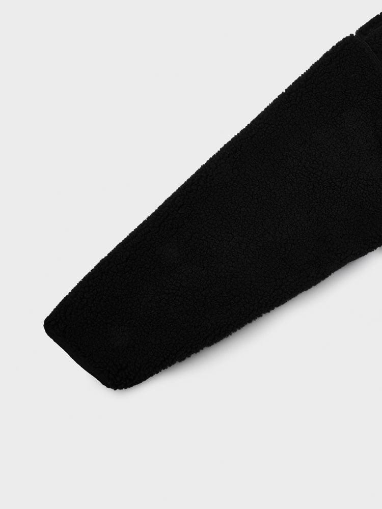 BT21 X FRAGMENT Shellpa Black Fleece Jacket