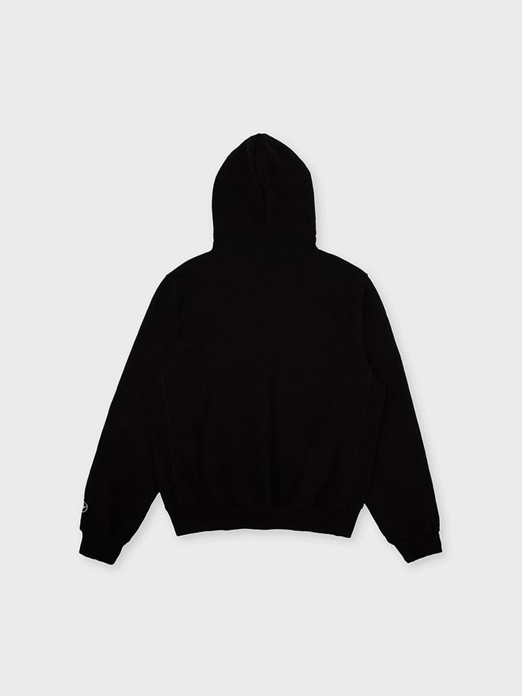 BT21 X FRAGMENT Logo Black Hooded T-Shirt