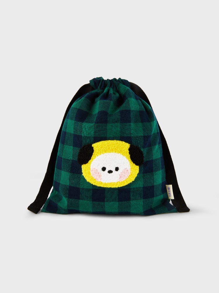 BT21 CHIMMY Mini Basic Check String Pouch