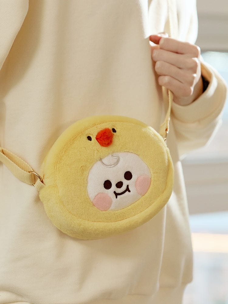 BT21 CHIMMY BABY Fluffy Face Doll Crossbag