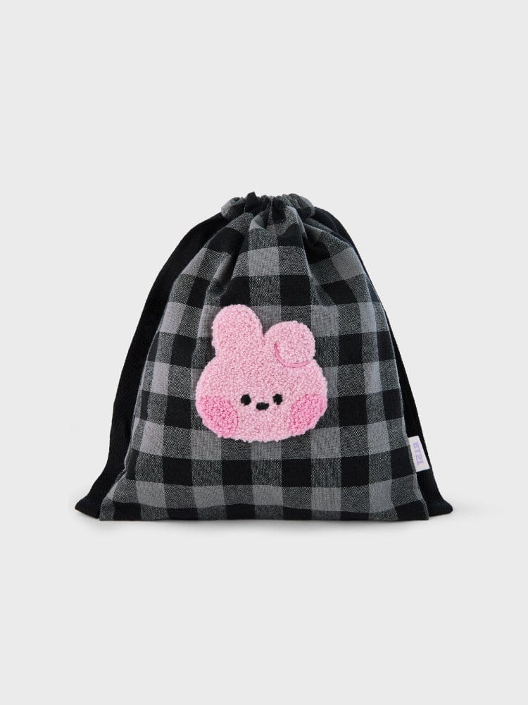 BT21 COOKY Mini Basic Check String Pouch