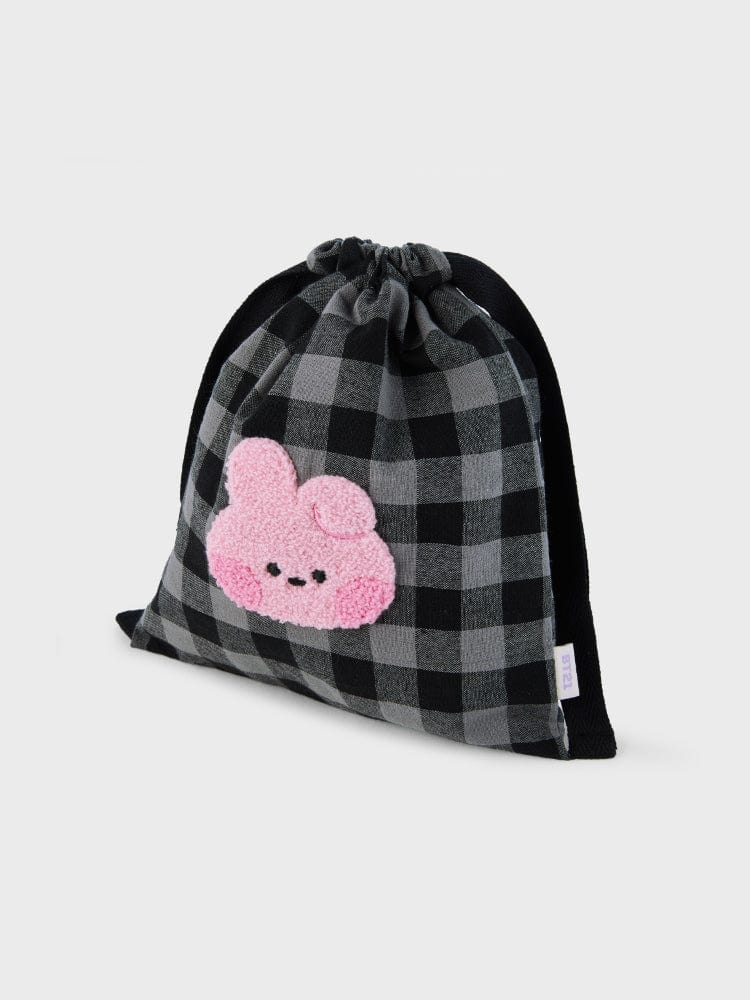 BT21 COOKY Mini Basic Check String Pouch