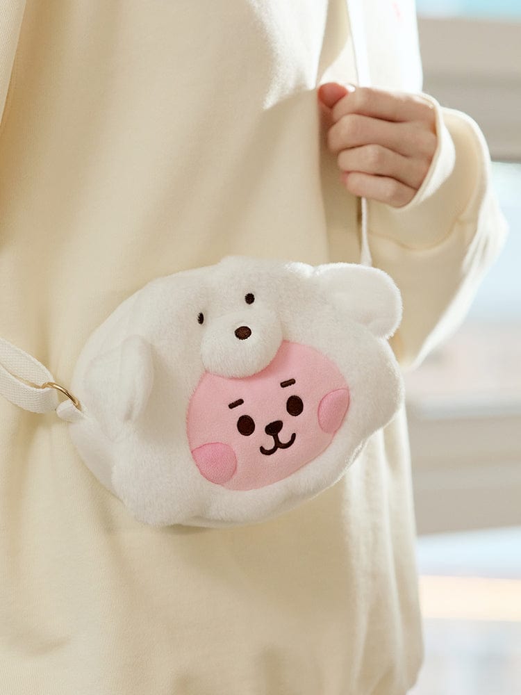 BT21 COOKY BABY Fluffy Face Doll Crossbag