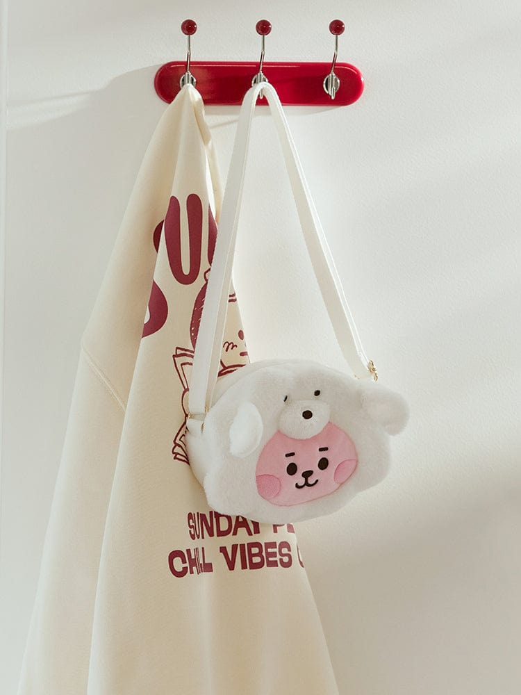BT21 COOKY BABY Fluffy Face Doll Crossbag