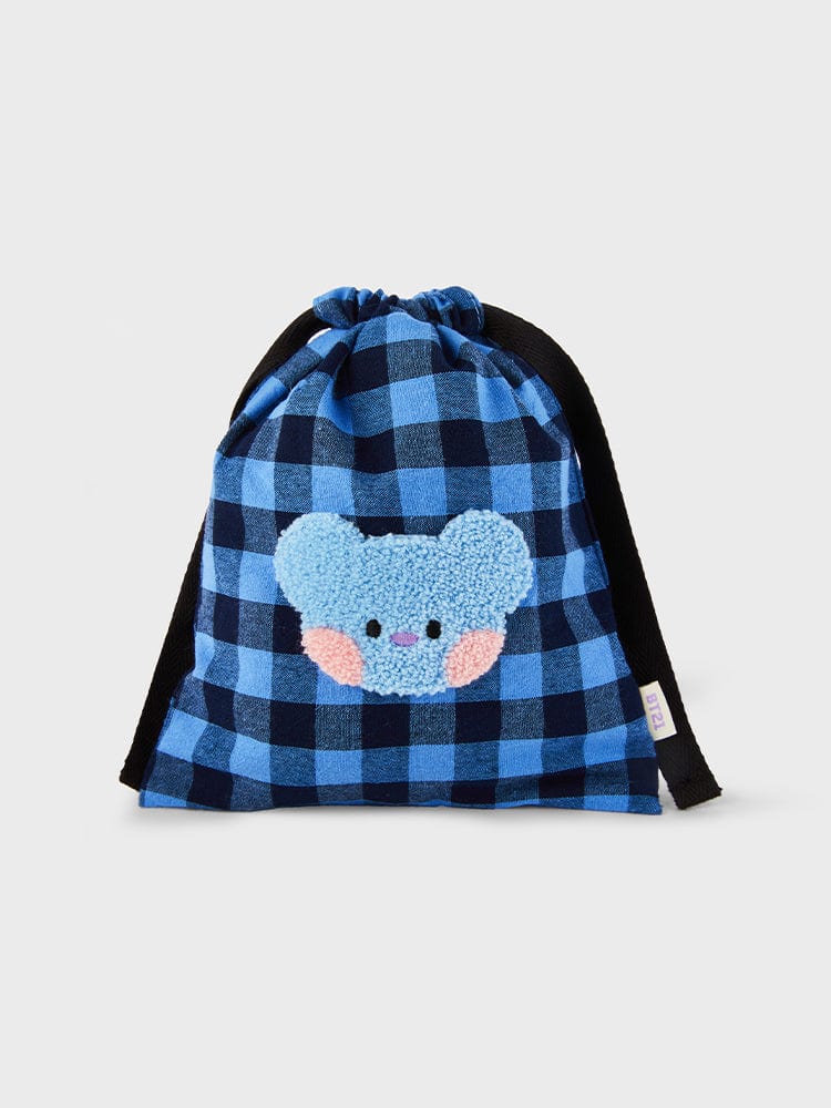 BT21 KOYA Mini Basic Check String Pouch