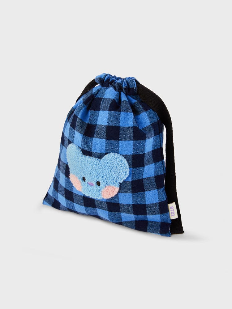 BT21 KOYA Mini Basic Check String Pouch