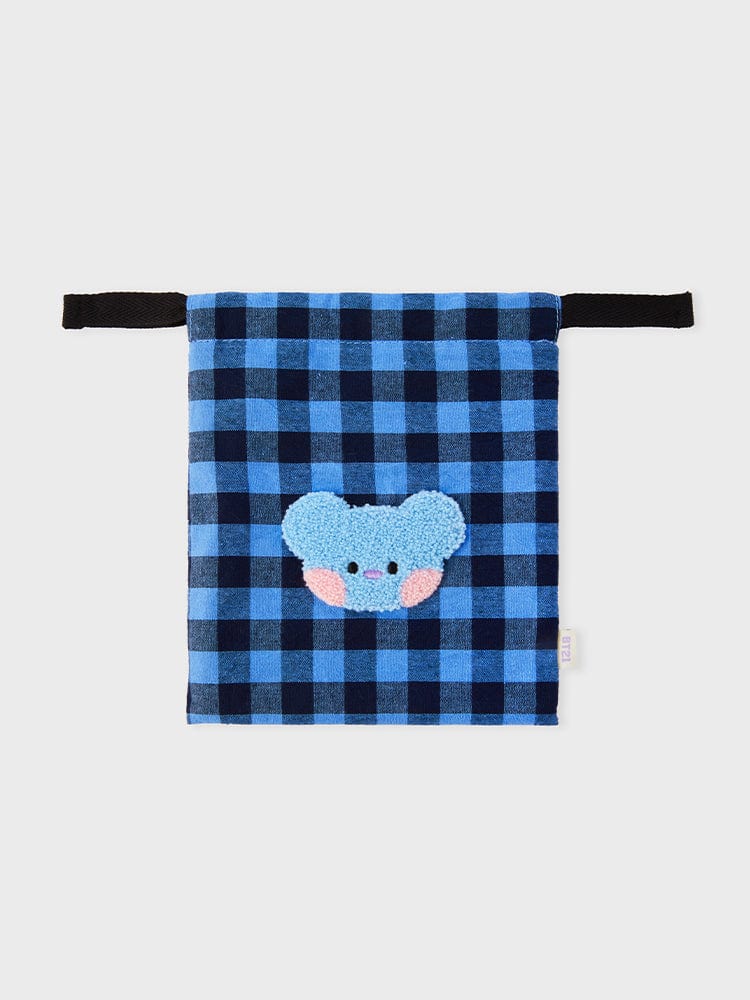 BT21 KOYA Mini Basic Check String Pouch