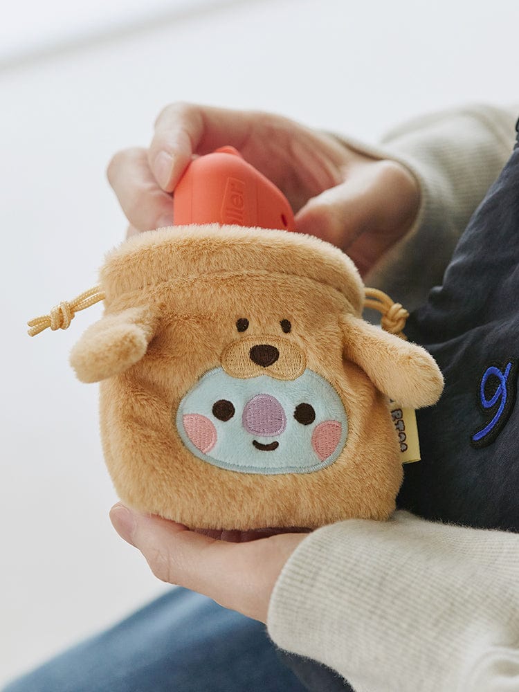 BT21 KOYA BABY Fluffy String Mini Baekcham Pouch