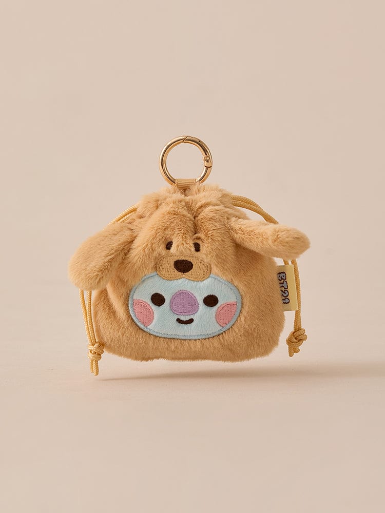 BT21 KOYA BABY Fluffy String Mini Baekcham Pouch