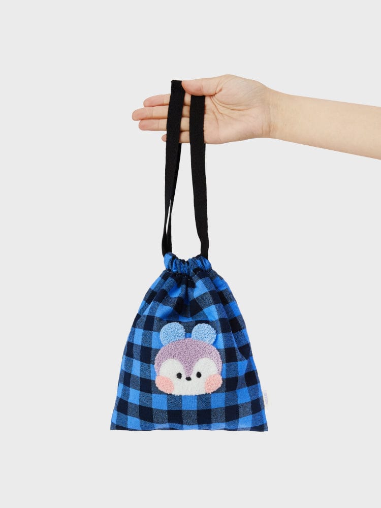 BT21 MANG Mini Basic Check String Pouch