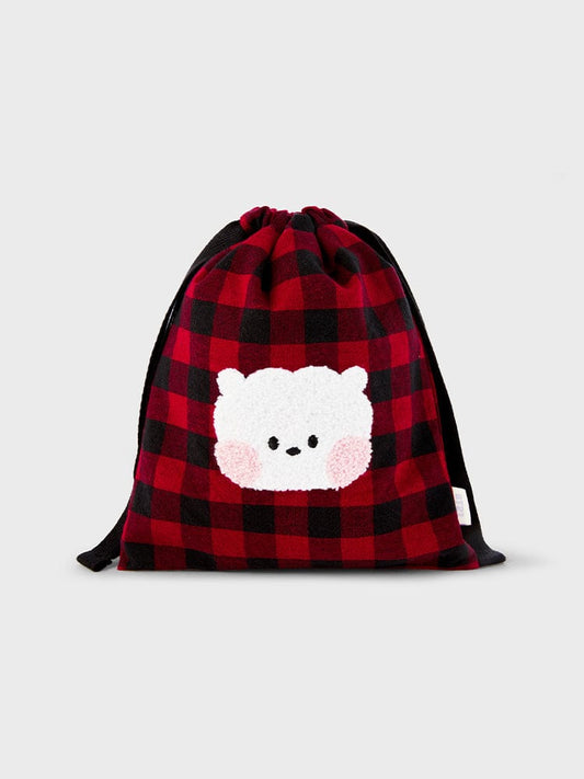 BT21 RJ Mini Basic Check String Pouch
